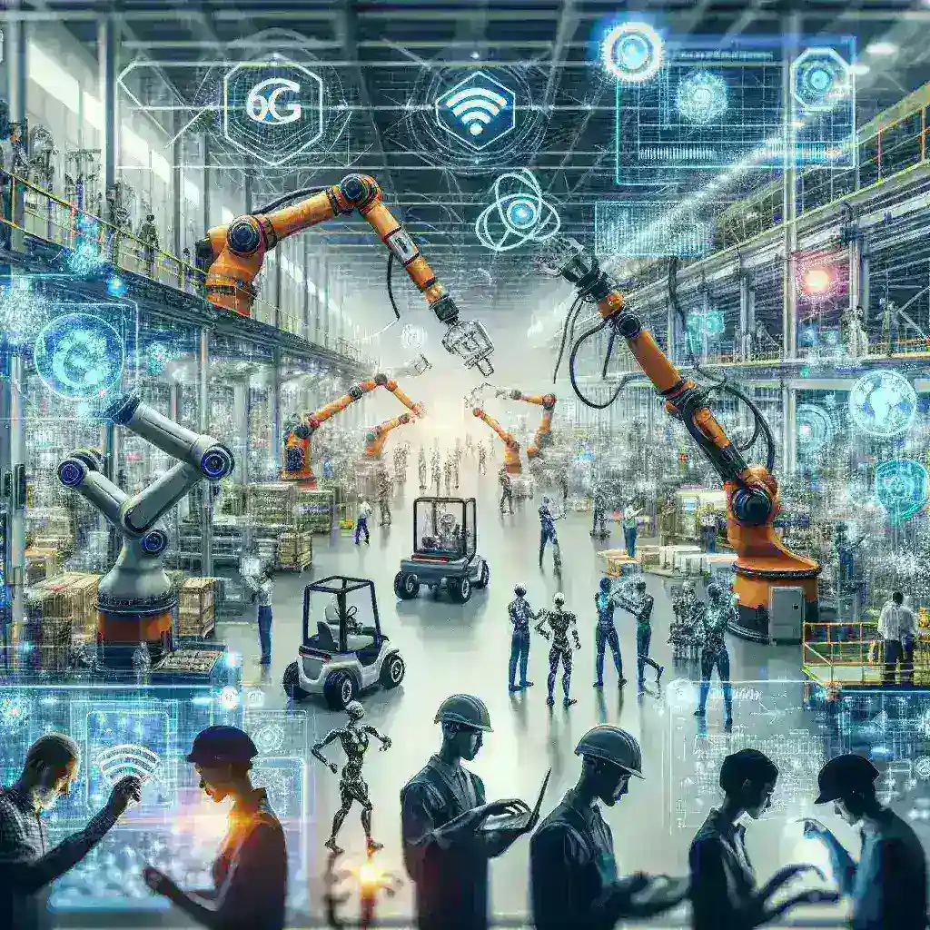 6G deve impulsionar robótica colaborativa em fábricas inteligentes